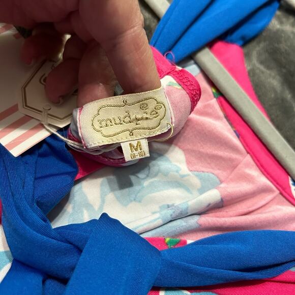 MudPie Pink Floral Dress Size Medium NWT - Picture 7 of 7